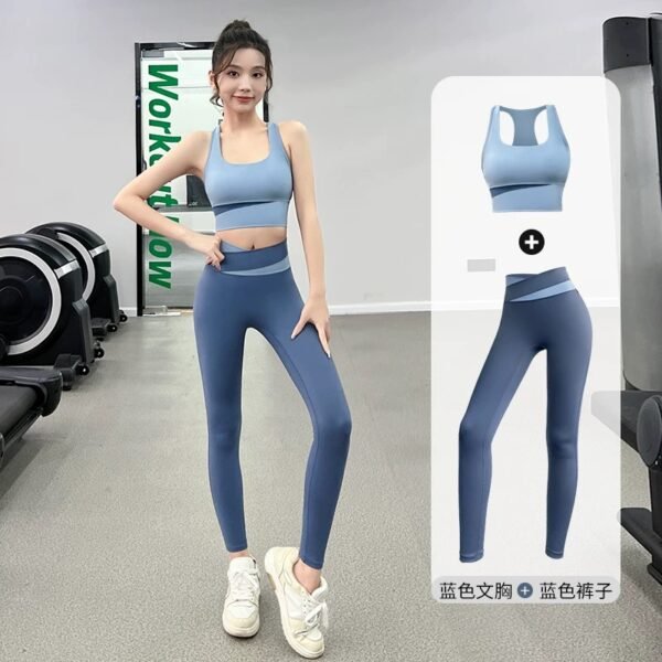 Color Block Fitness Legging Set