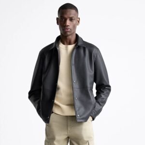 Zara Black Leather Jacket