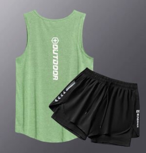Outdoor Sleeveless Top and Training Shorts Set
